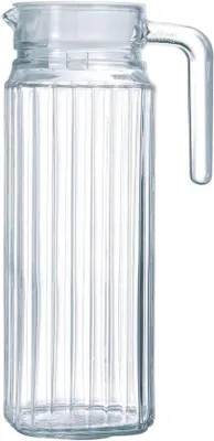Immagine prodotto di Caraffa in vetro da 1000 ml con manico in cristallo per acqua fredda