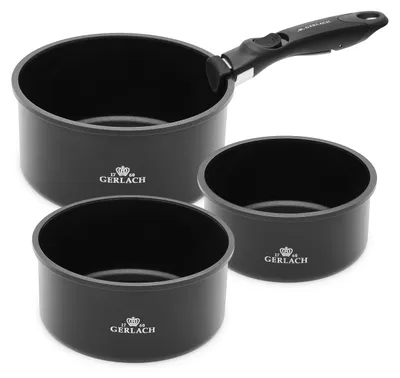Produktbild von Gerlach Smart Topf Kochtopf Set Keramik Beschichtet Topfset Induktionsgeeignet K