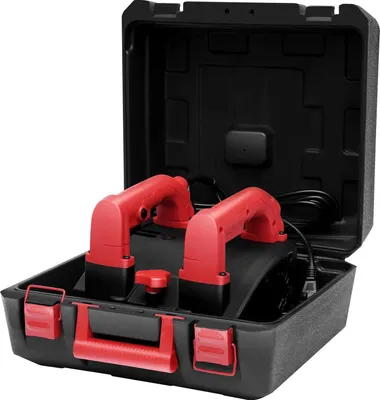 Obrázok produktu pre Elektrická fréza na steny – hoblík na steny 1200 W – šírka hobľovania 16 cm – hĺbka 1–4 mm – 26 nožov – 1000–4000 ot./min – zástrčka EÚ – červeno-čierna