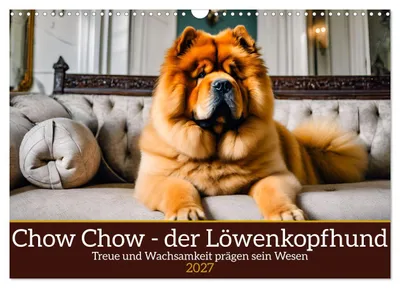 Productafbeelding van Chow Chow - de leeuwenkophond (wandkalender 2027, formaat DIN A3, liggend), CALVENDO maandkalender