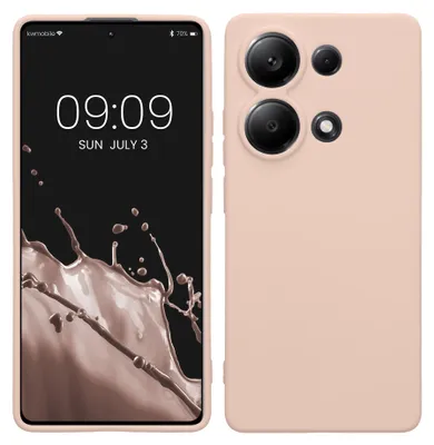 Produktbild von kwmobile Handyhülle für Xiaomi Redmi Note 13 Pro 4G Hülle - weiches Handy Silikon Case - Schutzhülle Cover - Coconut Swirl