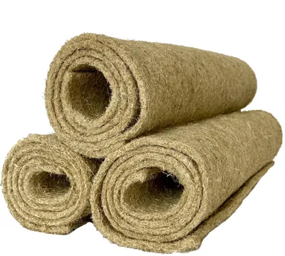 Produktbild von Nager-Teppich aus 100 % Hanf, 120 x 50 cm 5 mm dick, 3er Pack, Nagermatte, Hanfmatte geeignet als Käfig Bodenbedeckung für Nagetiere und Kleintiere, Nagerteppich, Käfigleinlage