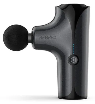 Zdjęcie produktu dla Renpho 2233581, Masaż perkusyjny, ARM, Nogi, Szyja, Trapezius, Czarny, 4 głowic(e), 3200 RPM, Bateria