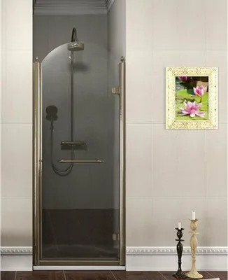 Obrázek produktu pro Dveře do niky ANTIQUE800mm, pravé, čiré sklo, bronz