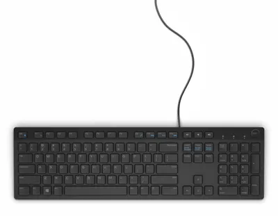 Obrázok produktu pre DELL KB216, Plná veľkosť (100 %), Kábel, USB, QWERTY, Čierna