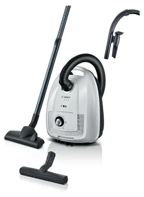 Produktbild von Bosch Serie 4 BGD38WH2H, 600 W, Trommel-Vakuum, Trocken, Staubbeutel, 4 l, PureAir