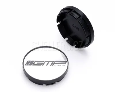 Obrázek produktu pro Středová krytka alu kola Ø 52/56 mm, GMP C031, VW, Škoda, Seat, stříbrná, černý okraj