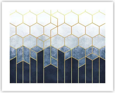 Produktbild von Poster - Poster ohne Rahmen - Abstraktion Figuren Geometrisch - 50x40 cm - Wand Bild - Wanddeko - Wandbilder - Kunstposter - Wandposter - Bilder - Kunstdruck - Wanddekoration - P2XAA50x40-5135