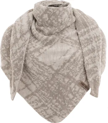 Produktbild von Knit Factory Lea Dreiecksschal - Beige/Iced Clay - 190x85 cm