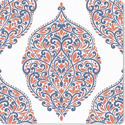 Produktbild von MuchoWow® Mauspad Mousepad Muster - Blau - Orange 30x30 cm - Mousepads - Maus Mat - Pad - Mausunterlage - Gaming
