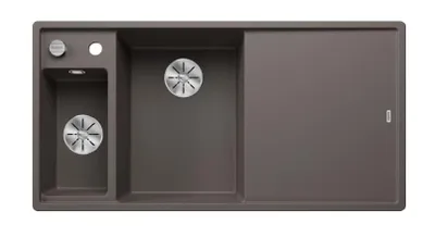 Obrázek produktu pro BLANCO AXIA III 6 S, Umyvadlo na desku, Obdélníkový, Silgranit, Šedá, 1 misky/misek, 510 mm