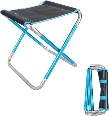 Obrázek produktu pro Skládací lehký invalidní vozík 26 x 23 x 39 cm Přenosný skládací invalidní vozík s nosností 150 kg Kempingový invalidní vozík Kovový kempingový invalidní vozík Lehký modrý skládací vozík na cesty Vozík na venkovní použití a turistiku