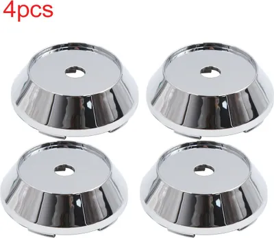 Produktbild von 4 Stück Radnabenkappen 65mm Chrom Radkappen Universal Nabenkappen