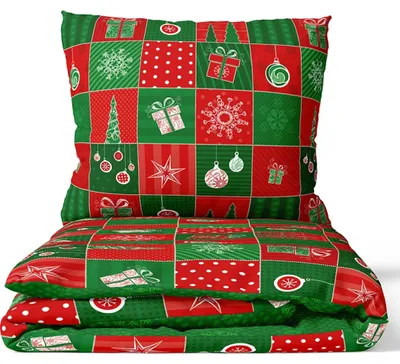 Obrázok produktu pre Bavlnená detská posteľná bielizeň Christmas Patchwork