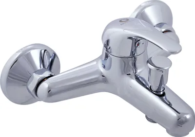 Produktbild von SAZAVA Wand-Badewannenmischer in Chrom mit RAV SLEZAK Handbrause