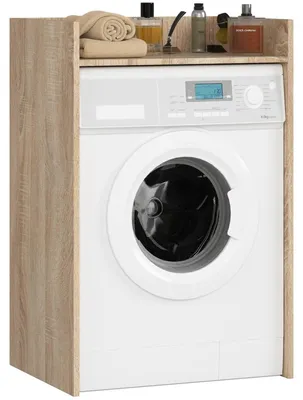 Zdjęcie produktu dla Szafka pod pralkę 64 cm - Dąb sonoma - 64 x 98 x 50 cm - Szafka górna