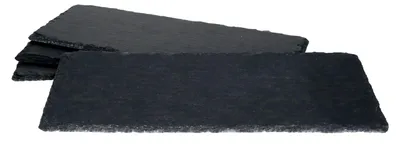 Produktbild von 4x Schieferplatten 11x30cm Untersetzer Deko-Teller Servier-Platte Naturschiefer
