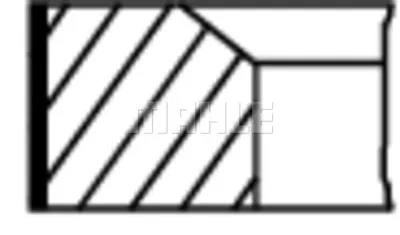 Produktbild von MAHLE 016 02 N0 Kolbenringsatz Kolbenringe für FORD MONDEO IV Turnier (BA7) Focus II Schrägheck (DA, HCP, DP) S-MAX (WA6) Focus II Kombi (DA, FFS, DS)