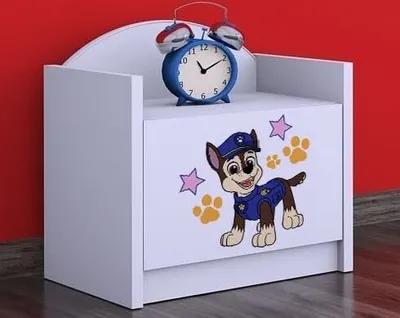 Immagine prodotto di BDW comodino camera dei bambini, supercani, comodino, bianco