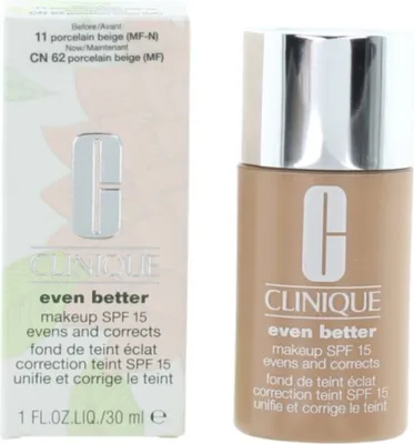 Zdjęcie produktu dla Clinique, Even Better, Paraben-Free, Hydrating, Liquid Foundation, 11, Porcelain Beige, SPF 15, 30 ml