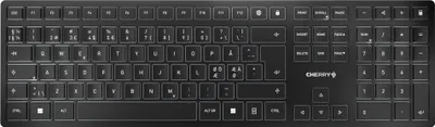 Immagine prodotto di Cherry KW 9100 SLIM - Senza fili - RF senza fili + Bluetooth - QWERTY - Nero