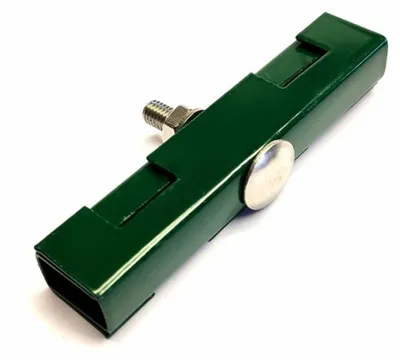 Produktbild von 10x Endlosverbinder Klemme Zaun Verbinder Halter für Gittermatte Doppelstab Grün (RAL 6005)