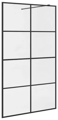 Image de vidaXL Paroi de douche pour passage piétonnier avec verre ESG transparent 115x195 cm