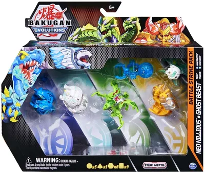 Zdjęcie produktu dla Bakugan Evolutions Battle Strike Pack 6 figurek i kart