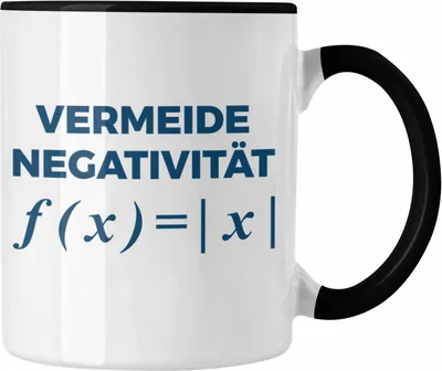 Produktbild von Trendation - Mathelehrer Tasse Mathematiker Physik Tassen Spruch Lustig Kaffeetasse Physiker Geschenk Mathestudent (Schwarz)