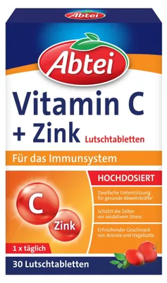 Image de Abtei | Vitamine C + Zinc | 30 comprimés à sucer