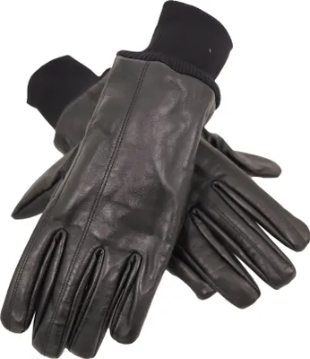 Produktbild von Damen Echtleder Lederhandschuhe Kuhleder schwarz