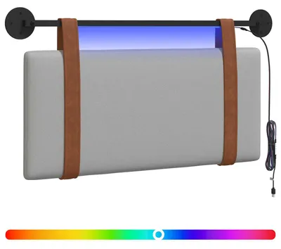 Produktbild von Hängendes Kopfteil Mit LED Licht Wolkengrau Antikes PU