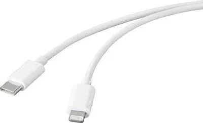 Immagine prodotto di Cavo USB Basetech Spina USB 2.0 USB-C®, spina Apple Lightning 2,00 m Bianco BT-2347612