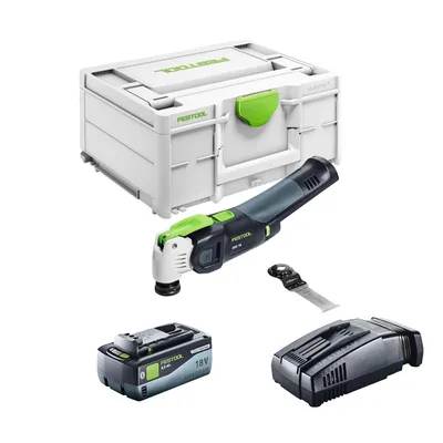 Produktbild von Festool VECTURO OSC 18 E-Basic Akku Oszillierer 18 V Starlock Max Brushless + 1x Akku 8,0 Ah + Schnellladegerät + Systainer