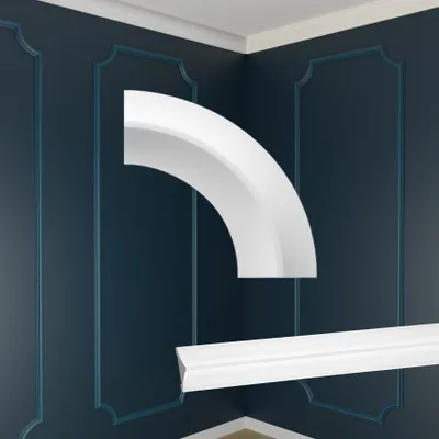 Produktbild von MARBET DESIGN Wandvertäfelung Styropor weiß - Segmentierte Wanddekoration EPS Stuck Nachbildung Kunststoff - Kassettierung Deckenvertäfelung Segmente Zierleisten Deko (NB-42-01 145x145 mm, 4 Stück)