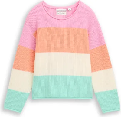 Produktbild von Cropped Strickpullover mit Rundhalsausschnitt