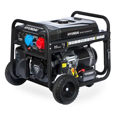 Produktbild von HYUNDAI Benzin Generator HY8500LEK-T (7.7 kW, Elektrostart, 1 x 230V + 1 x 400V, 16.3 PS)