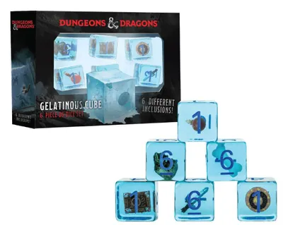 Obrázek produktu pro Sada kostek Dungeons & Dragons Gelatinous Cube (6)