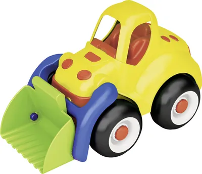 Produktbild von Mini Bagger Sandspielzeug für Kinder ab 2 Jahren 22 cm mit beweglicher Schaufel