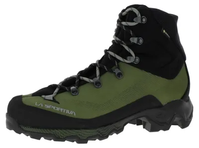 Produktbild von Bergschuhe La Sportiva Aequilibrium Trek GTX wasserdichte und stabile Wanderschuhe mit Nubukleder Obermaterial und griffiger Laufsohle | Bergstiefel Cypress/Cloud EU 45