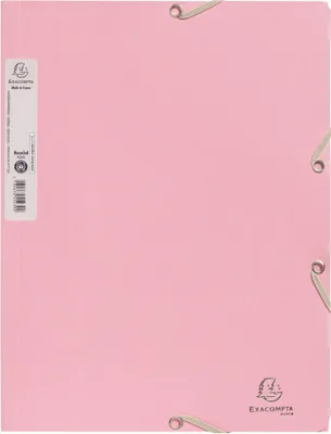 Produktbild von Exacompta 25x Sammelmappe A4 RCkarton 400g/m2, AutentiK - Bonbonrosa - 55234E