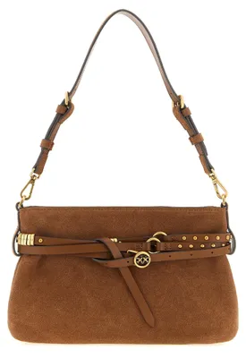 Image de PINKO sac porté épaule en cuir marron 106177A0F6L17Q