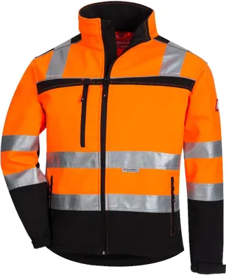 Produktbild von NITRAS Warnschutz Softshelljacke Warnschutzjacke Gr. M orange