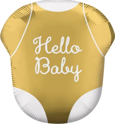 Produktbild von Shape Folienballon "Hello Baby" Body | 55x60cm