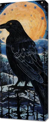 Image de Tableau 40 x 100 cm Le Corbeau perturbateur