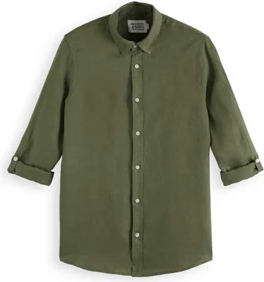 Zdjęcie produktu dla Scotch & Soda Seasonal Corer Regular Fit Koszula z długim rękawem Green S Man Green S