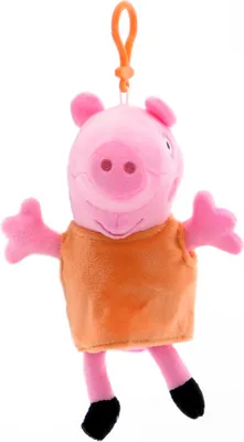 Produktbild von Peppa Wutz Plüschanhänger (14cm) Schlüsselanhänger Kinder  Mama Wutz
