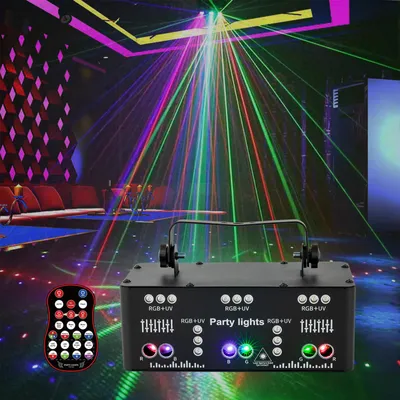 Produktbild von 21-Augen LED RGB Licht DJ Projektor Disco Bühnenbeleuchtung Lichteffekt DMX Effekt Spotlight Party Bar Geburtstag