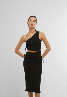 Image de Urban Classics Robe mi-longue femme Ladies Cut Out Jersey Dress noir L