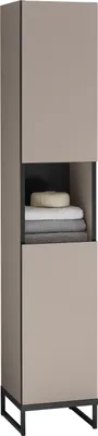 Produktbild von Badezimmer Hochschrank VENEZIA kaschmir Badmöbel 30 cm breit